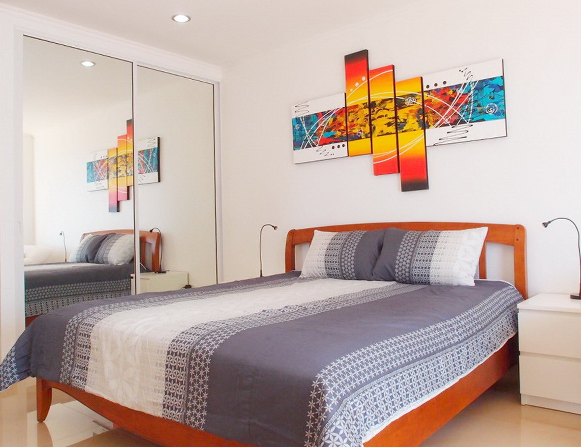 Condominium for rent Jomtien showing the sleeping area Condominium for rent Jomtien showing the sleeping area