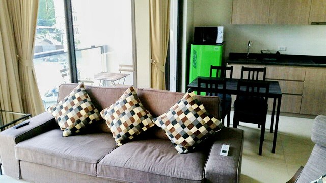 Condominium for rent UNIXX South Pattaya showing the living, dining, balcony and kitchen Condominium for rent UNIXX South Pattaya showing the living, dining, balcony and kitchen