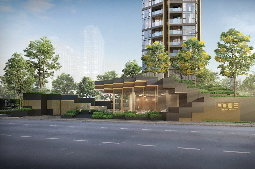 Condominium for sale Pattaya showing the drop off area Condominium for sale Pattaya showing the drop off area