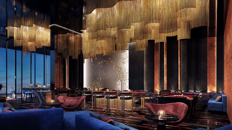 Condominium for sale Pattaya showing the social room Condominium for sale Pattaya showing the social room